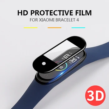 

Silk Screen Protective Film HD Anti-fingerprint Anti-explosion Tempered Film Smart Watch Accessoriesfor Xiaomi Bracelet 3/4 Pet
