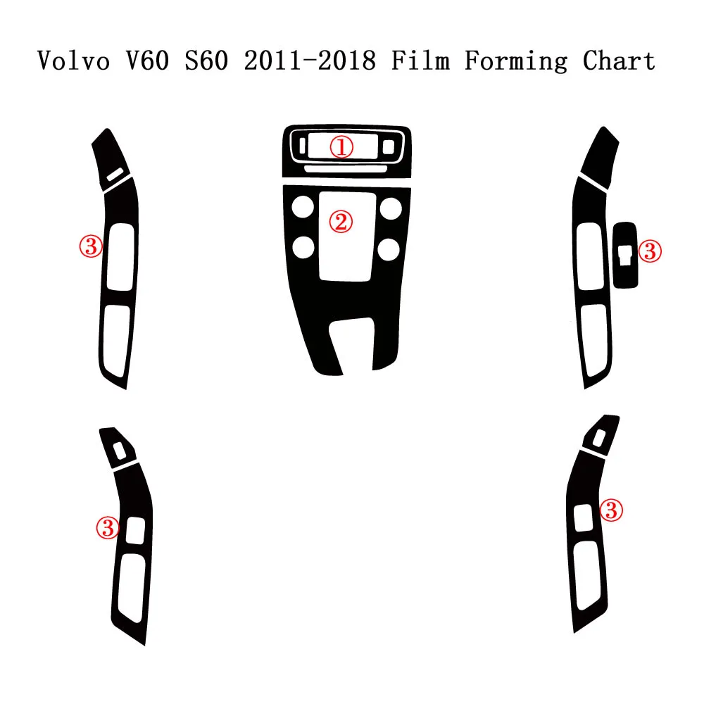 Volvo V60 S60 2011-2018 Film Forming Chart