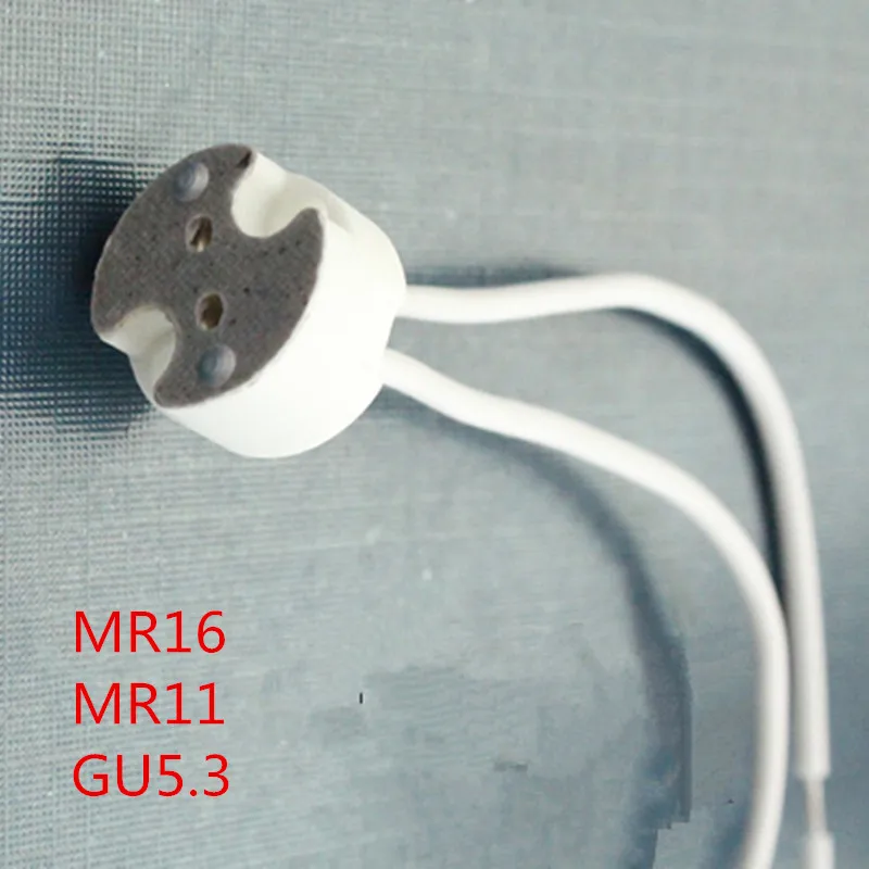 10 шт./упак. GU10/MR16/MR11/GU5.3/G5.3 Лампа светодиодная лампа с клиновидным цоколем старение Цоколь для проверки керамического основания высокая термостойкость
