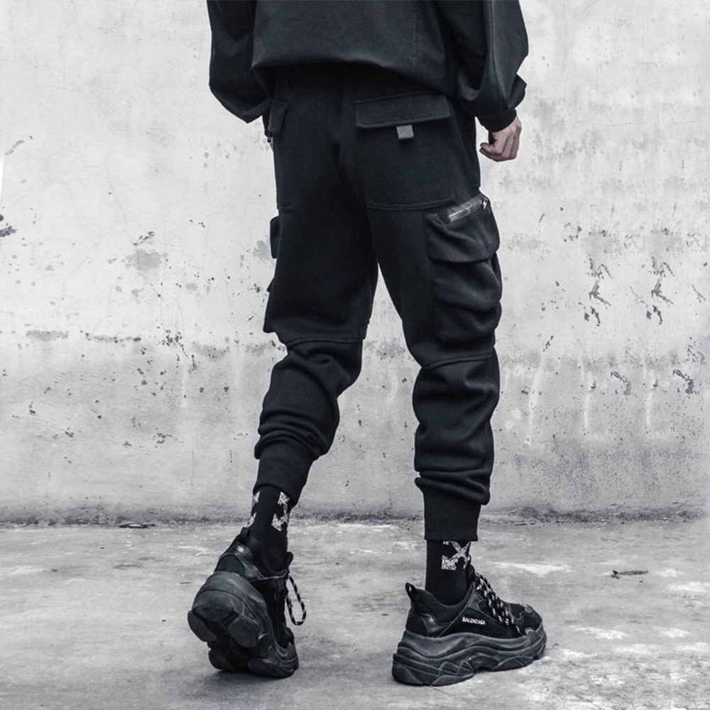 AOGZ Harajuku Winter Thick Cargo Pants 