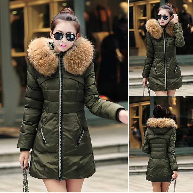 Günstig 2019 große Größe S 7XL frauen Winter Baumwolle Mantel Armee Grün Zipper Große Tasche Jacke Weibliche Verdicken Warme Mit Kapuze Outwear parkas