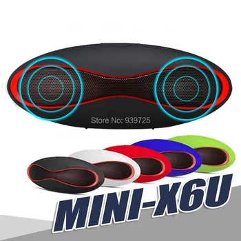 

X6 mini Wireless Bluetooth Speakers Portable Handsfree Speaker Built In MIC Audio Receiver Boom Box Support TF Card