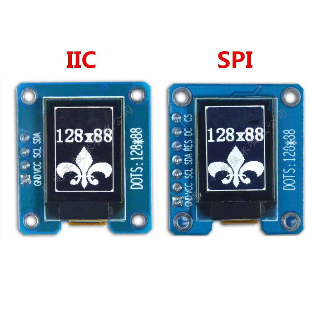 4/7Pin 0,73 дюймовый OLED дисплей модуль белый 12888 ЖК-экран oled модуль SH1107 IIC/SPI