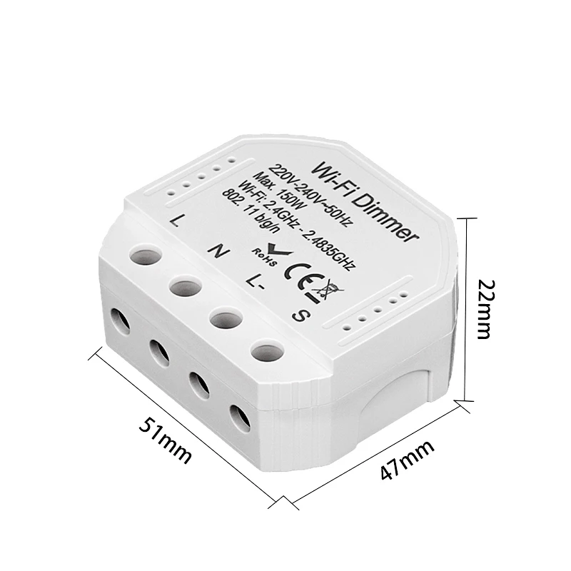 Lonsonho умный Wifi диммер реле туя Модуль Автоматизации умного дома пульт дистанционного управления совместимый с Alexa Google Home Mini
