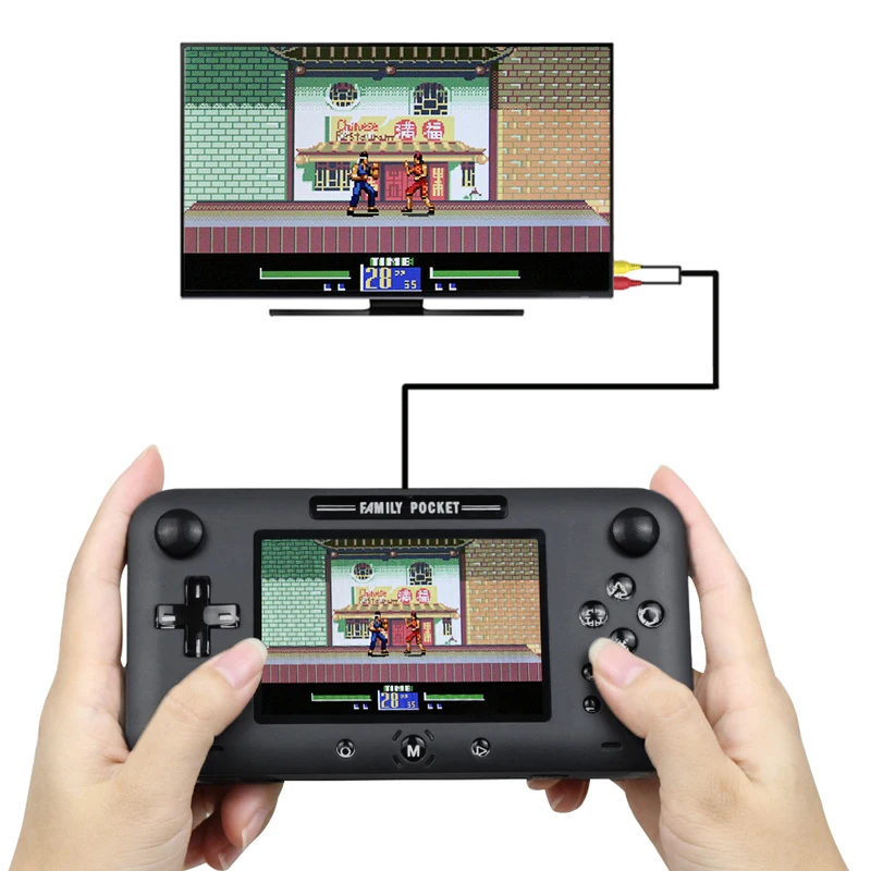 

Retro Portable Mini Classic Handheld Game Console 8-Bit 4.0 Inch Color Kids Color Game Player Built-in 208 games