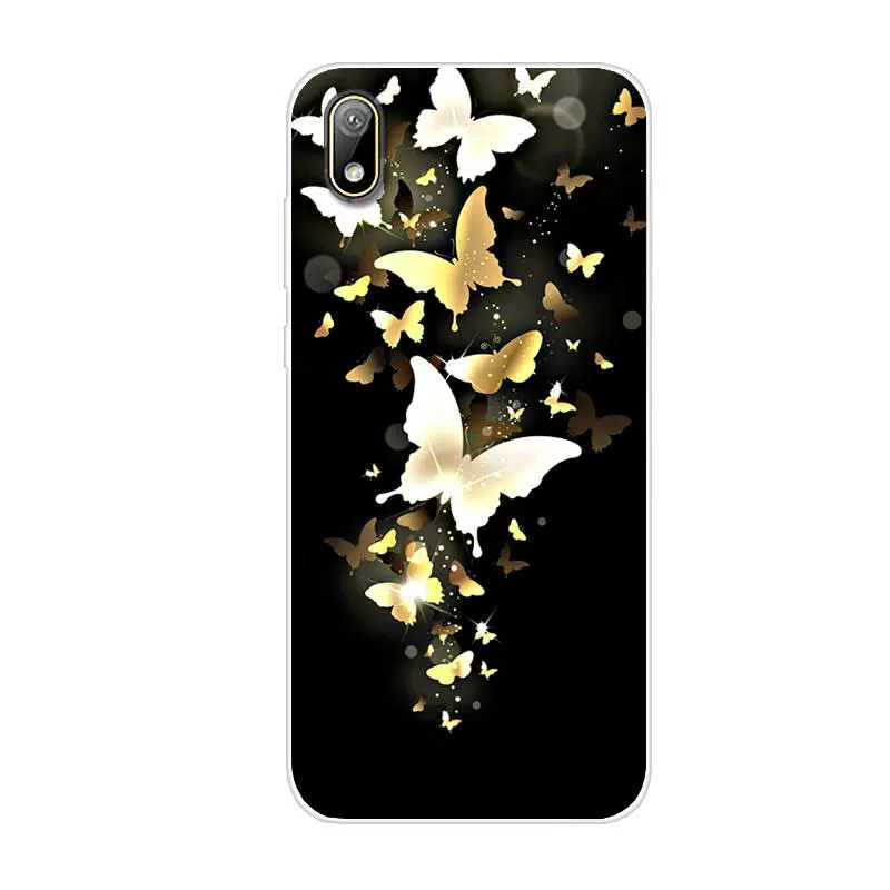 Силиконовый чехол для Huawei Y5 2019 Y6 мягкий телефона из ТПУ блестящий LX1 LX2 LX3 LX9 Y 5