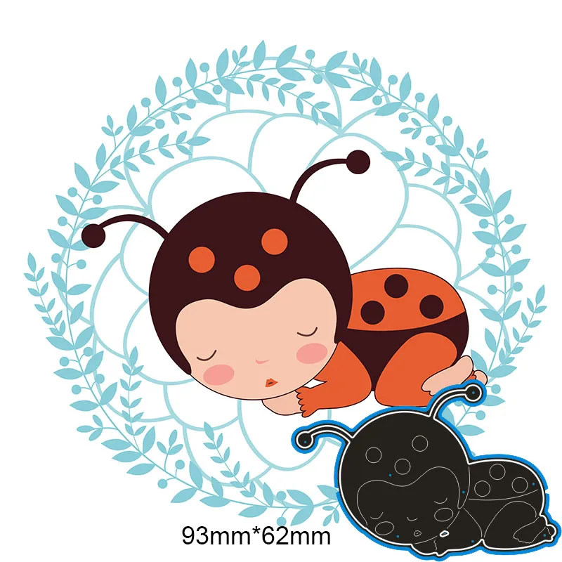 

Metal steel Cutting Dies New Beetle kid DIY Scrapbooking Photo Album Embossing paper Cards 93*62mm