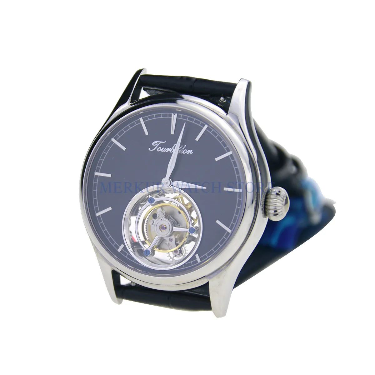 

Sugess Mens Watch Mechanical Seagull Hangzhou High Beat Tourbillon Movement Skelenton Luxury Dress Gold Plated Black Dial