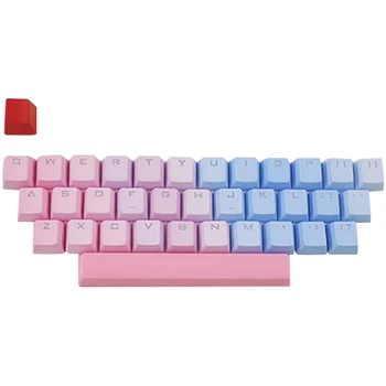 

Double Shot Backlit Keycaps RGB PBT 35 Keys 1.44mm for Cherry Mechanical Keyboard Blue Demon