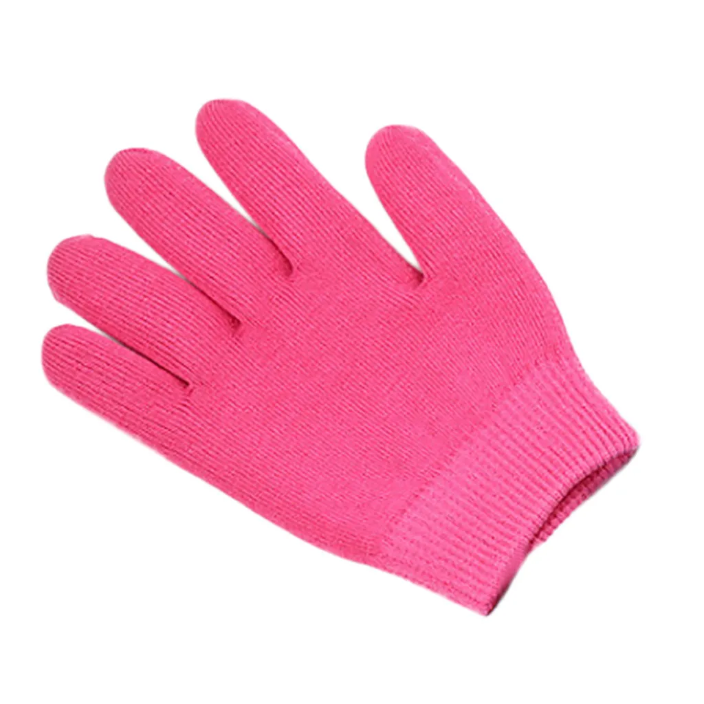 Hot Pink Перчатки для рук Спа-гель-перчатки увлажняющий отшелушивающий крем-пилинг для лица и тела маска для рук красота Руки Уход за кожей перчатки против сухой морщин - Цвет: Hot Pink