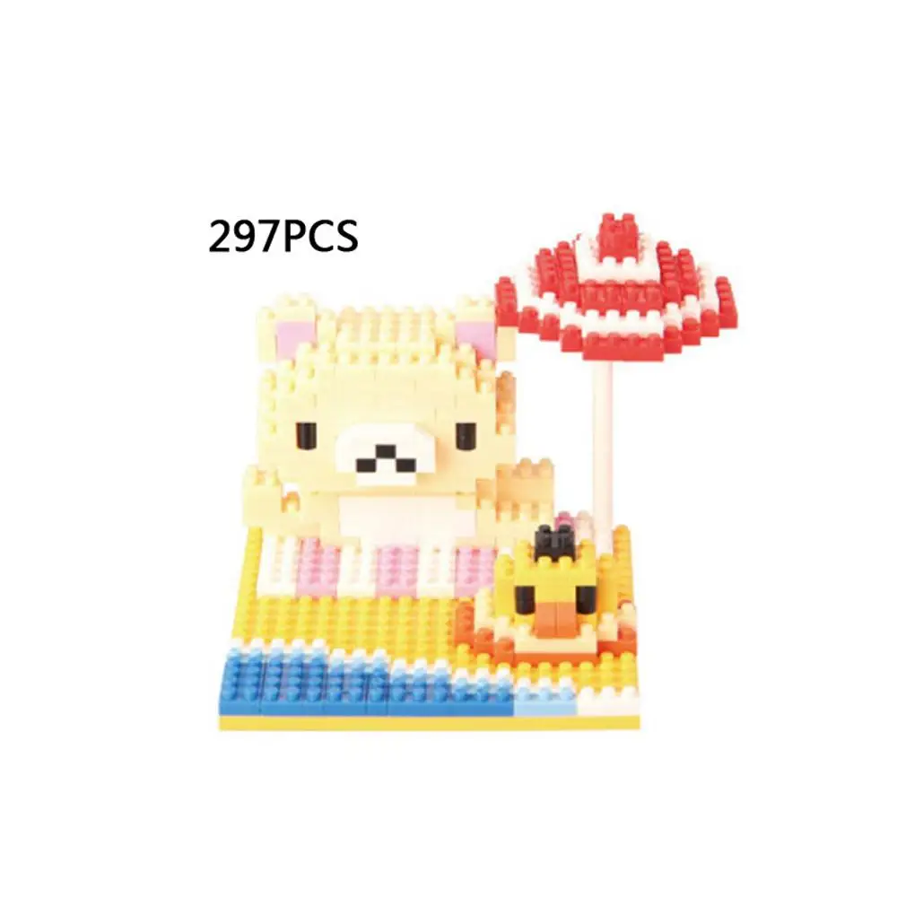 Хит lepining creators мультфильм Rilakkuma Kiiroitori Цыпленок бровей медведь мини микро алмаз