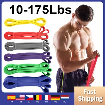 

Resistance Band Exercise Elastic Band Natural Latex Rubber Expander Power 208CM Yoga Rubber Loop Band Unisex