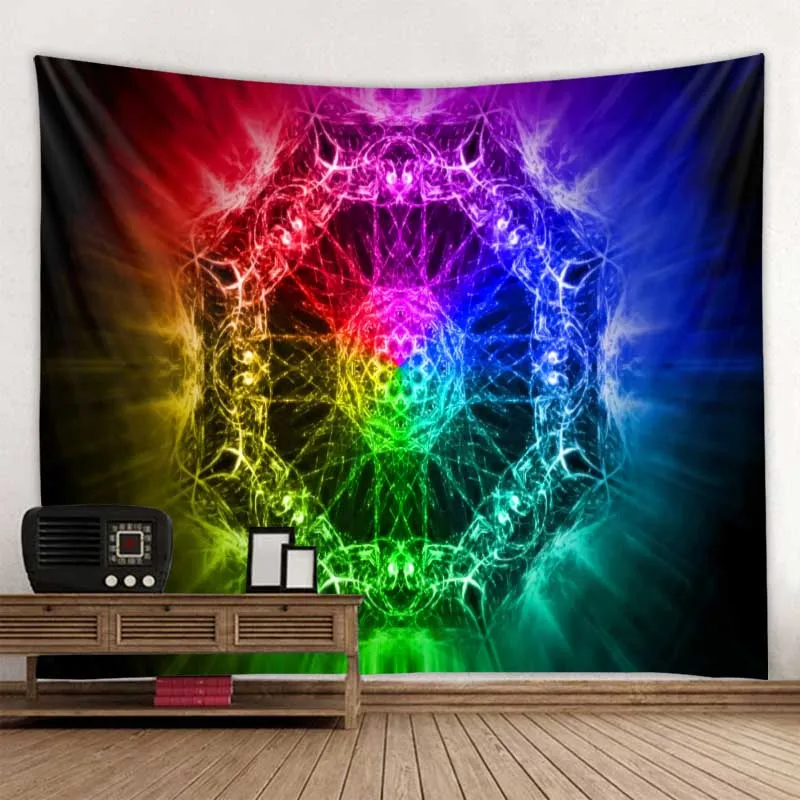 Meditation Chakra Tapestry Wall Hanging Decor Meditation Seven