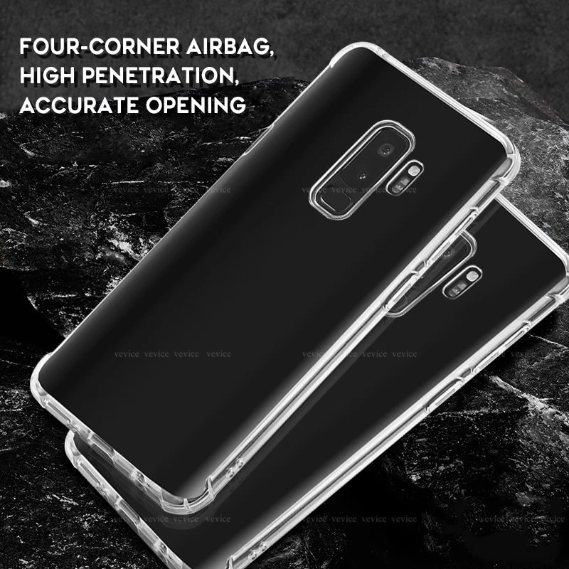 Силиконовый противоударный чехол с подушкой безопасности для Samsung Galaxy A6S A8S A10S A20S