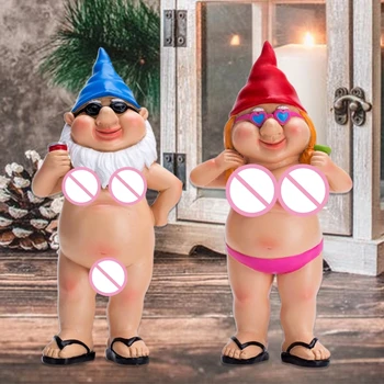 

2Pcs/Set Christmas Resin Model Decoration Miniature Doll Figurine Party Xmas Toy 4XFA