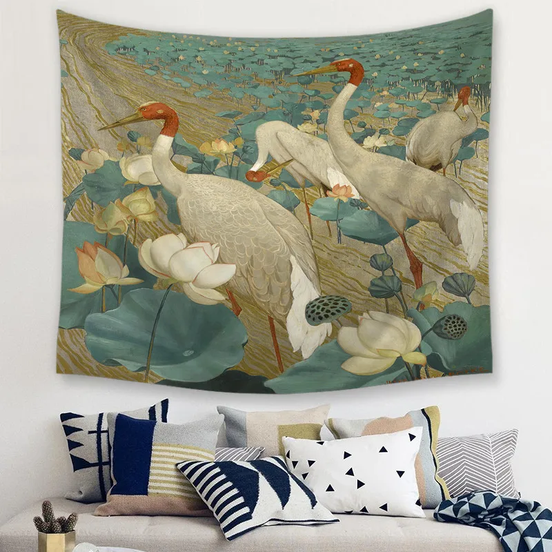 Bird Decorative Tapestries Hanging Wall Tapestries Mandala Bohemian Tapestry Landscape Wallpaper Wall Art Shawl Throw