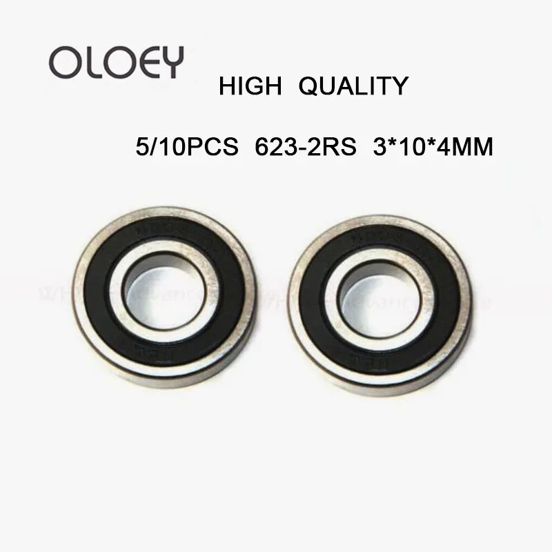 

Подшипник 623RS ABEC-1 3x10x4 мм (5/10 шт.), Миниатюрные шарикоподшипники 623-2rs, подшипник 623 RS 2RS, бесплатная доставка