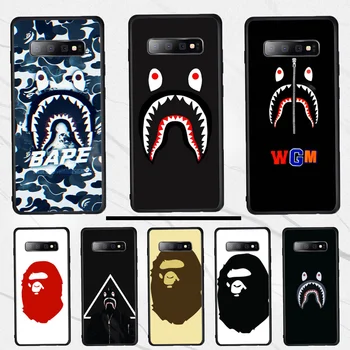 

For Samsung S10 Soft Silicone Black BAPE For Samsung Sp Phone Case For Samsung S10 S10e S10Plus S9 S9Plus S8 S7 S6 edge plus