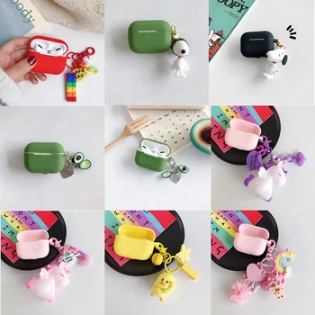

Shell For AirPods Pro Case Avocado Protective Case Silicone Bluetooth Earphone Case For Apple AirPods 3 Charger Box Cover Girl