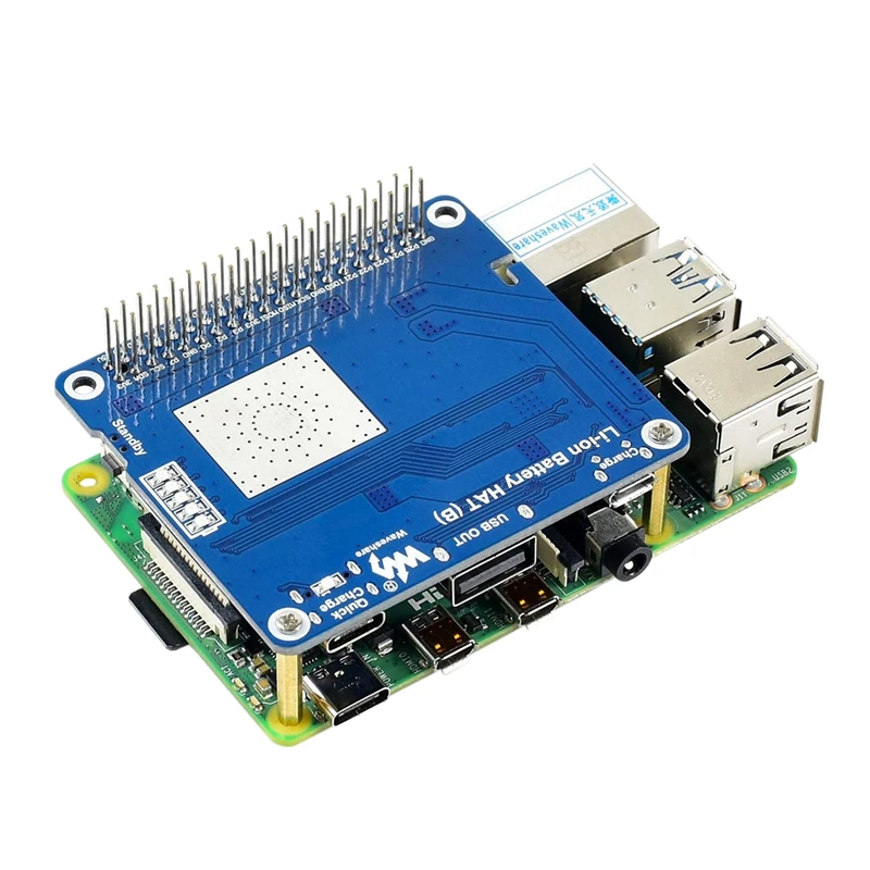 Waveshare 3000 мАч литий полимерная батарея шляпа для Raspberry Pi интегрирует SW6106