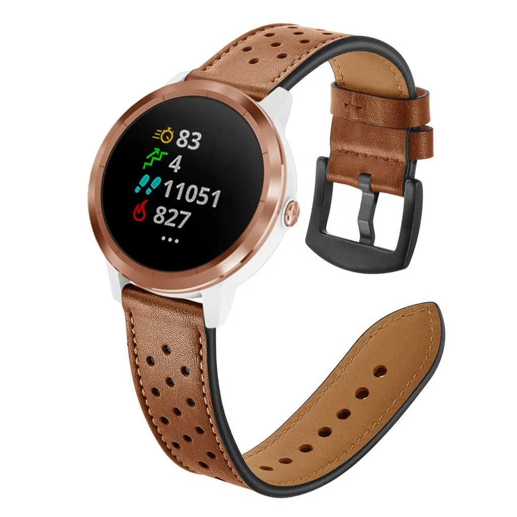 Cave style Кожаный ремешок для наручных часов, сменный ремешок для Garmin vivoactive, ремешок для часов, фитнес-трекер, Прямая поставка# G20