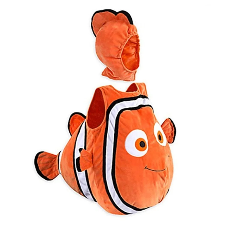 thumbnail image 1 of Adorable disfraz de pez payaso infantil de lujo de la película animada de Pixar Buscando a Nemo, disfraz de Halloween para niños de 2 a 7 años, 1 of 5