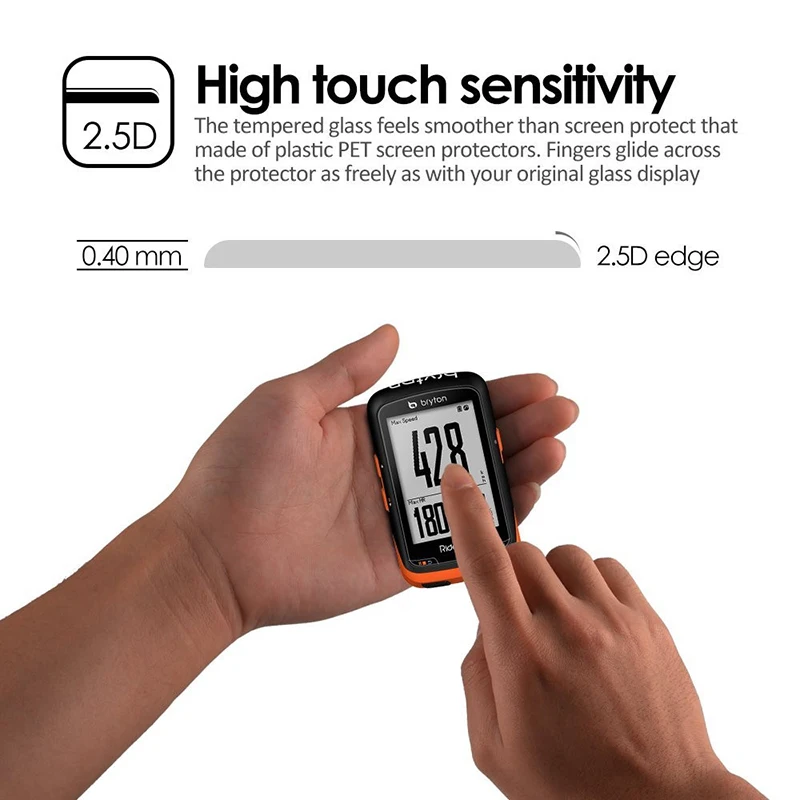 2pcs Full Screen Protector For Bryton Rider 530 Tempered Glass 9H 2.5D HD Anti Scratch Explosion Proof Protection Glass Film New