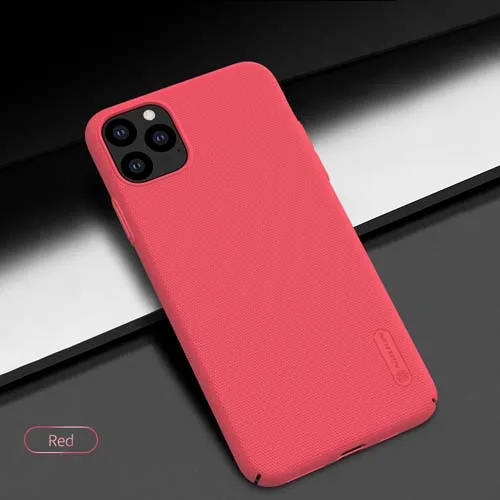Для iPhone 11 Pro 5,8 чехол для телефона NILLKIN матовый Жесткий Чехол для ПК для iPhone 11 Pro Max задняя крышка подставка для телефона - Цвет: Красный