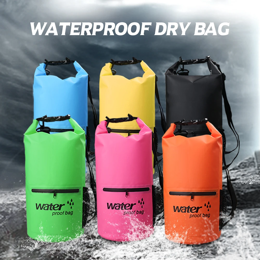 10L/20L Outdoor Waterproof Dry Bag Swimming Bags Sack Floating Water Resistance Bag with Phone Case For Boating Fishing Swimming