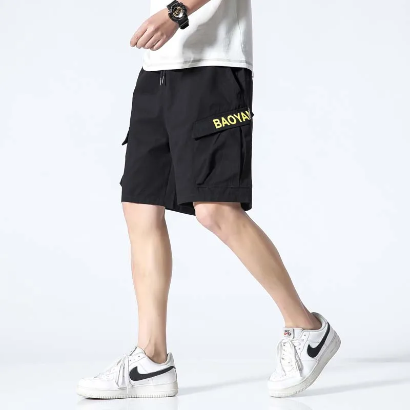 Mens Summer Sport Shorts Man Cotton Sweat Cargo Short Pans 5XL Men's Joggers Short Sweatpants Clothes Male Mens Summer Sport Shorts Man Cotton Sweat Cargo Short Pans 5XL Men's Joggers Short Sweatpants Clothes Male