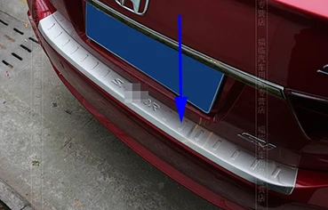 Подходит для- Honda SPIRIOR внешний, взаимодействующий Задний бампер протектор загрузки палубный люк панель крышка багажника порога пластина оградительная защита груза - Название цвета: E