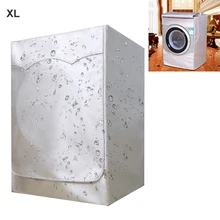 Крышка для стиральной машины Водонепроницаемая Крышка для стиральной машины сушилка полиэфирное волокно Серебряная Пылезащитная крышка валик для нанесения покрытия для стирки