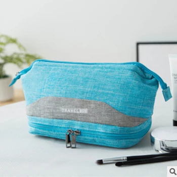 

2019 Oxford Cosmetic Bag For Make Up Toiletry Travel Bag Fashion Multifunctional Woman Business Style Pouch Toilet Bags