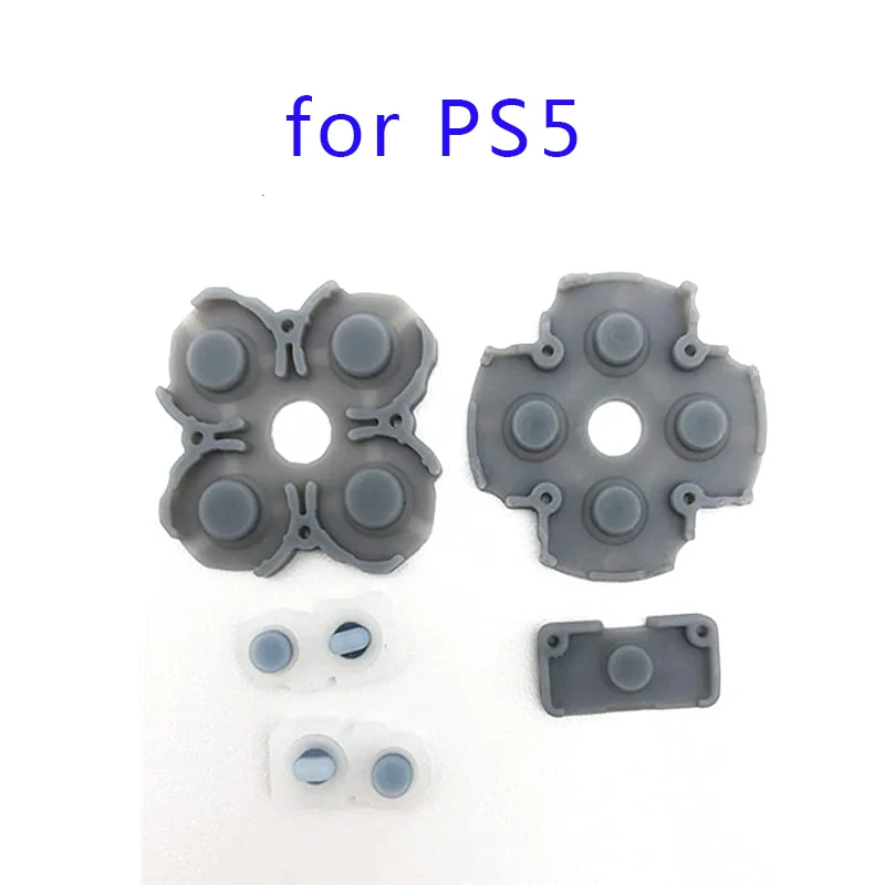 

100sets LR Conductive Rubber Pads Replacement Set Conductive Rubber Adhesive Pad Kit for Playstation 5 PS5 Console Repair Parts