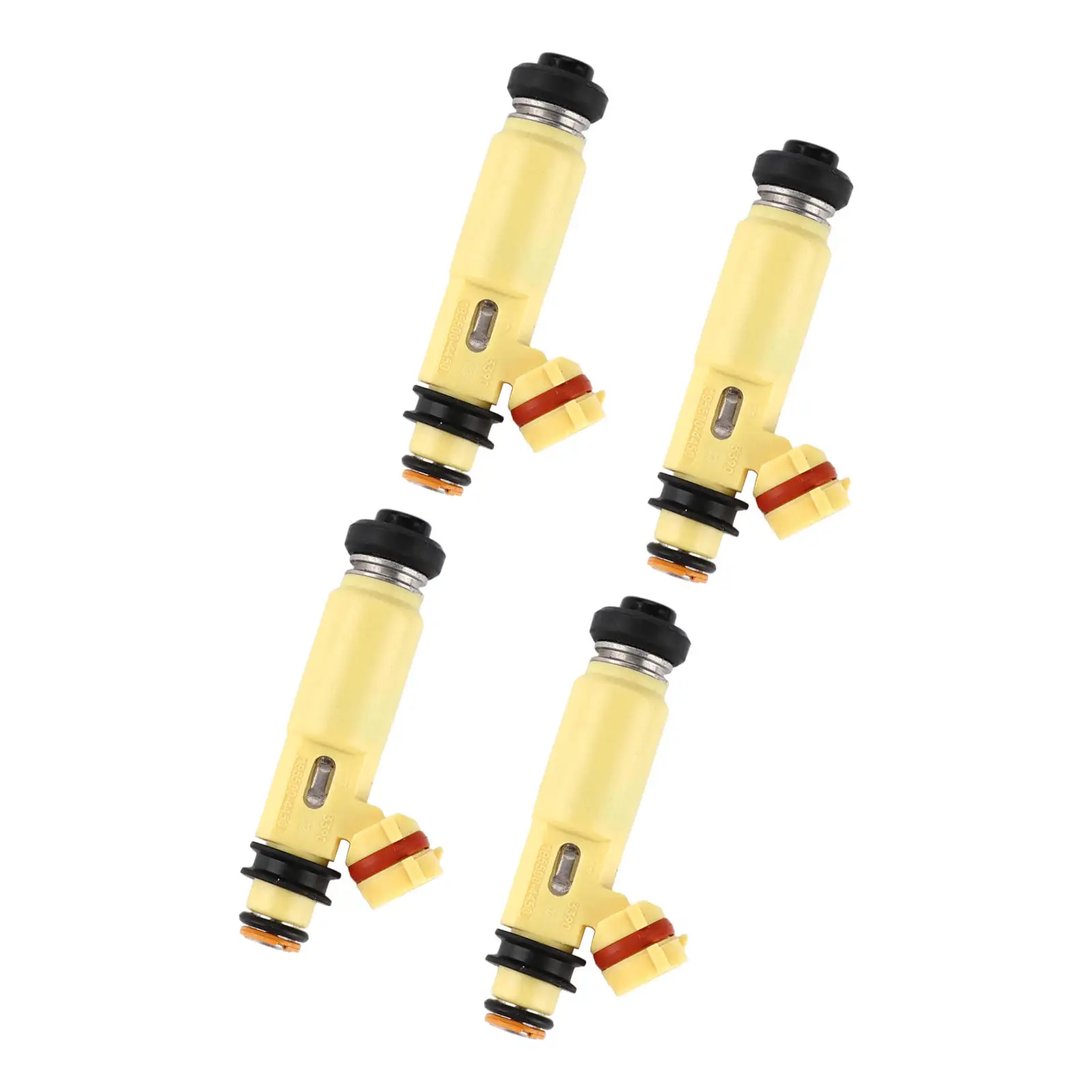 4Pcs Fuel Injectors 195500 4450 Fuel Injection Auto Replacement Durable