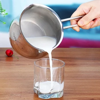

800ml Stainless Steel Non-Stick Pan Milk Pot Butter Chocolate Melted Heating Pot Warmer Pan Small Saucepan Cheese Pot Cookware