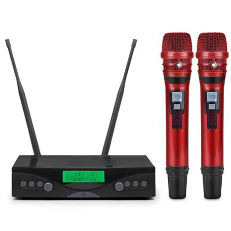 

SLM Stage Performance Home KTV Karaoke Wedding Fashion Design UHF KSM8 Handheld Professional Dual Wireless Microphone Dynamic