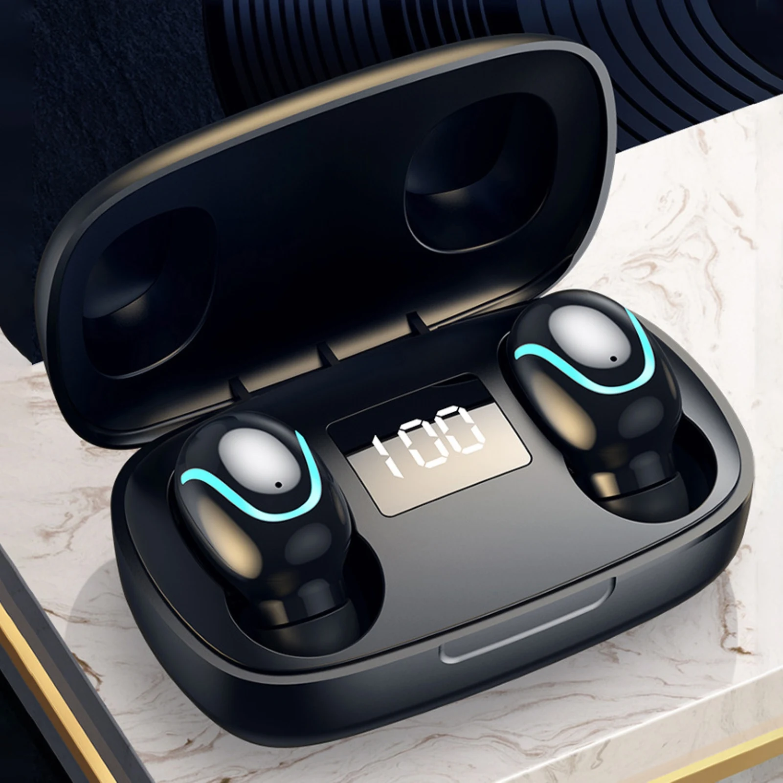 Farfi S9 TWS Bluetooth 5 0 Wireless Mini HiFi In Ear Earphones Earbuds for iOS Android Phone accessories Wireless Earphones