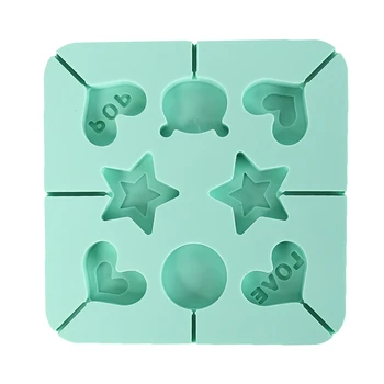 

Eco-friendly Silicone Lollipops Chocolate Mold Child DIY Square Love Cartoon Candy Cake Mold Kitchen Tools
