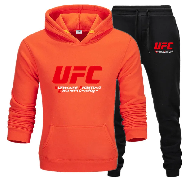 Nuevo conjunto de dos piezas chándal moda sudaderas con capucha ropa deportiva; сезон весна-осень para hombres con capucha otoño ropa de м - Цвет: The picture color