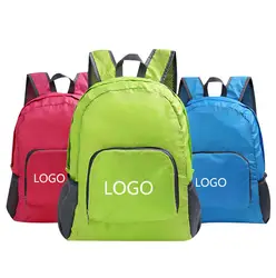 Ультра-тонкий складной рюкзак Водонепроницаемый спортивный кожаный рюкзак путешествия складной рюкзак настраиваемые, с логотипом