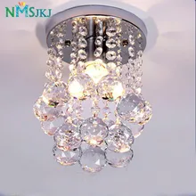 Современные мини капли дождя маленькая Хрустальная люстра блеск светильник с Топ K9 из нержавеющей стали каркасные 16 см H23cm