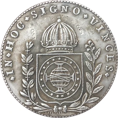 1827 Бразилия 640 рейс копия монет
