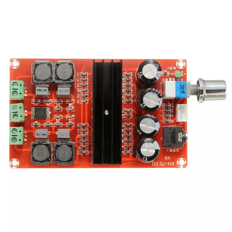 AAAE Top-Tpa3116D2 2X100W 2 Channel Digital Amplifier Audio Board Dual Channel 12 To 24V Audio Amplifier Board Diy Module For Ar