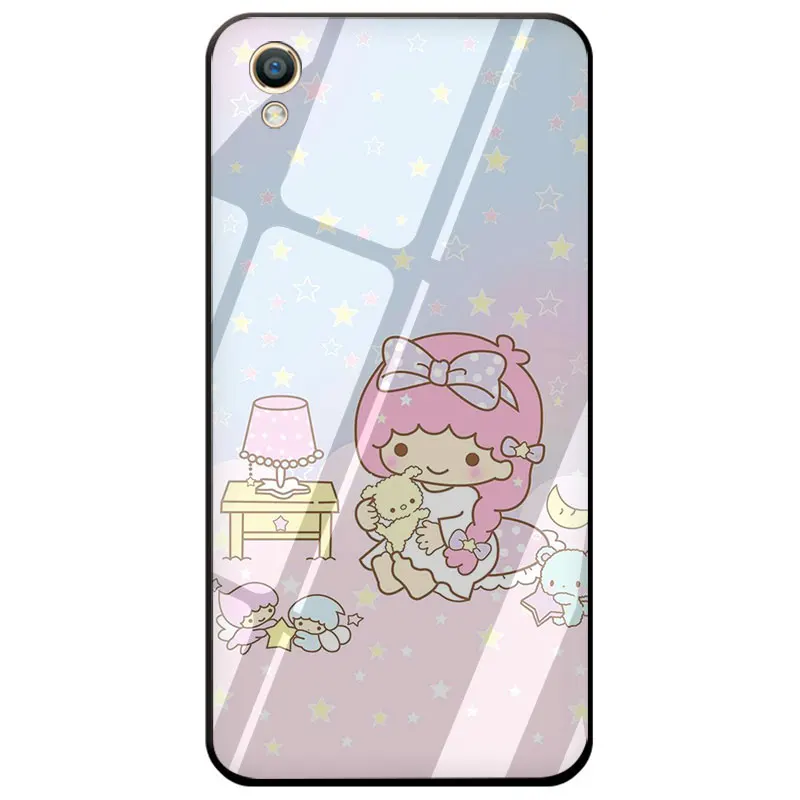 G12 EWAU с рисунками из мультфильма «My Melody» маленький Две звезды закаленное Стекло чехол для телефона чехол для OPPO A7 A5s AX7 AX5s A37 A77 A7X F3 F5 F7 F9 F11 Pro - Цвет: G12