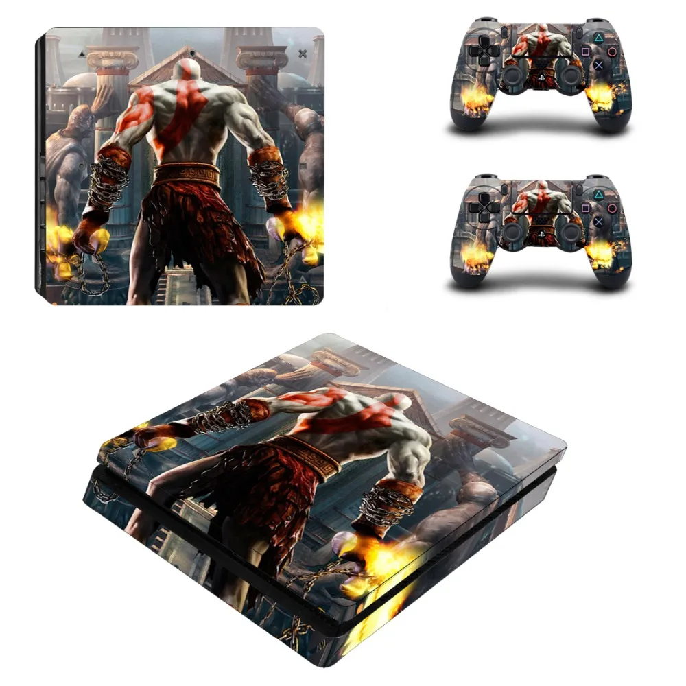 Игра God of War полное покрытие лицевые панели PS4 тонкая кожа Виниловая наклейка, стикер для Playstation 4 консоль и контроллер PS4 тонкая кожа