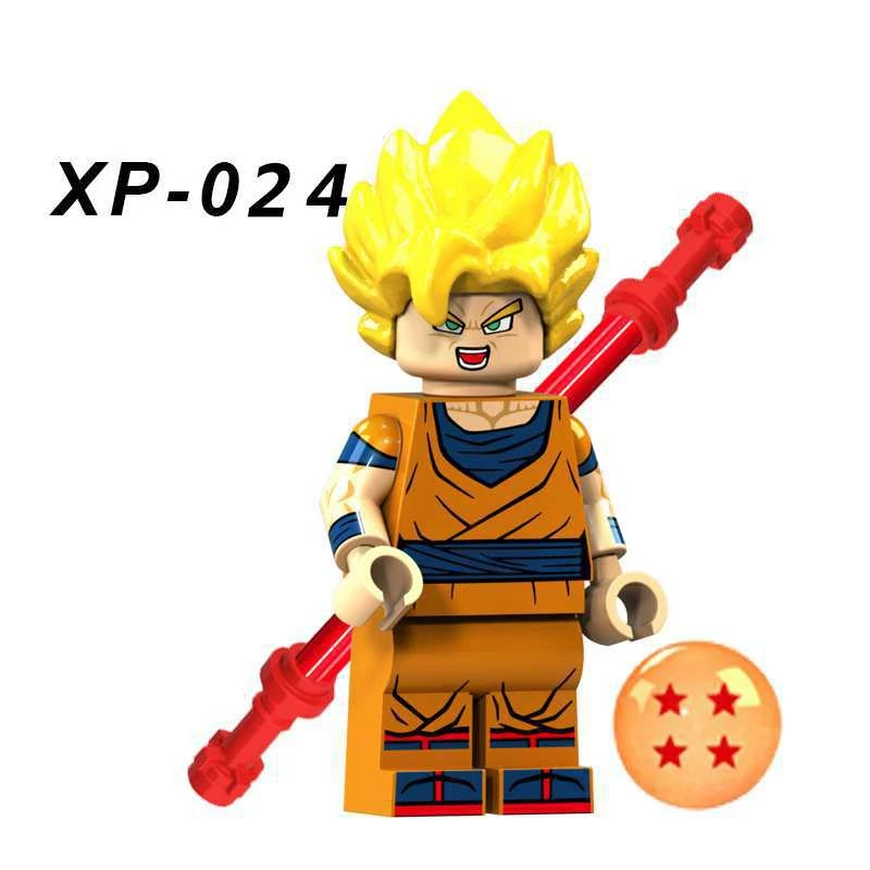 Dragon Ball Z Супер Вегета Сон Гоку Broli Sayayin Cell Krillin trunks аниме фильм строительные блочные Фигурки игрушки для детей подарок - Цвет: XP024
