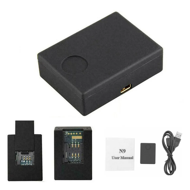 Smart Tracker Mini GSM 2way Audio Voice Monitor Surveillance Detect SIM Card Ear Bug N9 CA