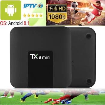 

Tanix TX3 Smart TV Box S905X3 4GB RAM 32GB ROM 2.4G 5G WiFi Android 9.0 TV Box Support Voice Control Facebook