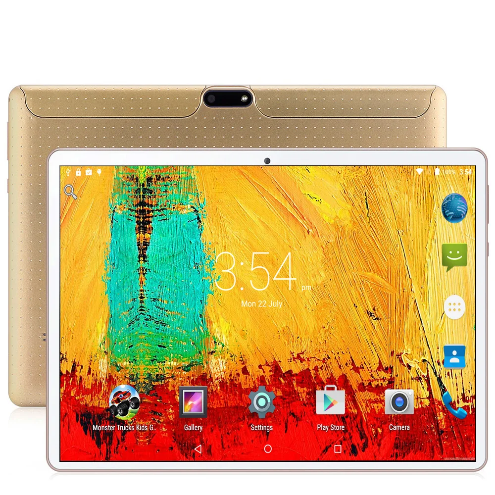  10.1 Tablet PC Android 7.0 3G LTE Octa Core 4 GB RAM 64 GB ROM Dual SIM Tarjetas IPS GPS Tablet PC 